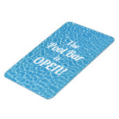 De poolbalk is open, grappige prijsopgave magneet (Linkerzijde)