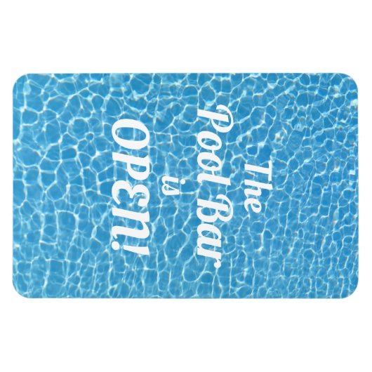 De poolbalk is open, grappige prijsopgave magneet (Horizontaal)