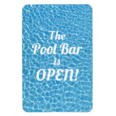 De poolbalk is open, grappige prijsopgave magneet (Verticaal)