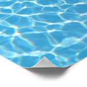 De poolbalk is open pools poster (Hoek)