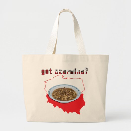 De Poolse Kaart van Czarnina Grote Tote Bag (Voorkant)