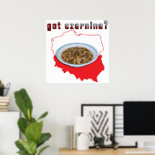 De Poolse Kaart van Czarnina Poster (Thuiskantoor)