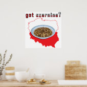 De Poolse Kaart van Czarnina Poster (Keuken)