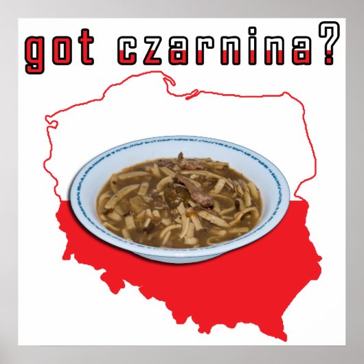 De Poolse Kaart van Czarnina Poster (Voorkant)