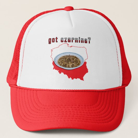 De Poolse Kaart van Czarnina Trucker Pet (Voorkant)