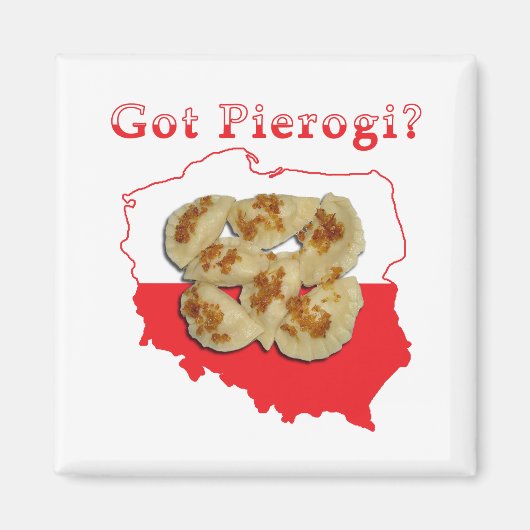 De Poolse kaart van Pierogi Magneet (Voorkant)