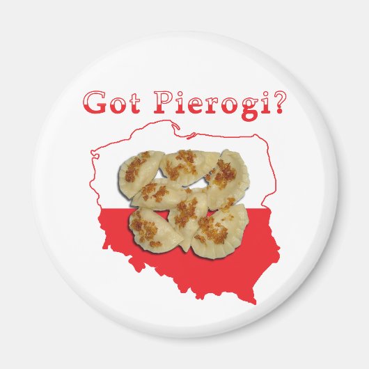 De Poolse kaart van Pierogi Magneet (Voorkant)