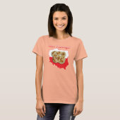 De Poolse kaart van Pierogi T-shirt (Voorkant volledig)