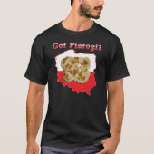 De Poolse kaart van Pierogi T-shirt (Voorkant)