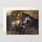 De Poolse Rider van Rembrandt Harmenszoon van Rijn Briefkaart (Voorkant / Achterkant)