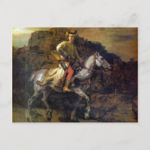 De Poolse Rider van Rembrandt Harmenszoon van Rijn Briefkaart