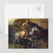 De Poolse Rider van Rembrandt Harmenszoon van Rijn Briefkaart (Voorkant / Achterkant)
