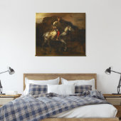 De Poolse Rider van Rembrandt van Rijn Canvas Afdruk (Insitu (Slaapkamer))