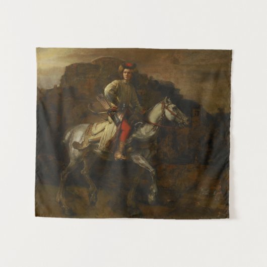 De Poolse Rider van Rembrandt van Rijn Wandkleed (Voorkant (horizontaal))