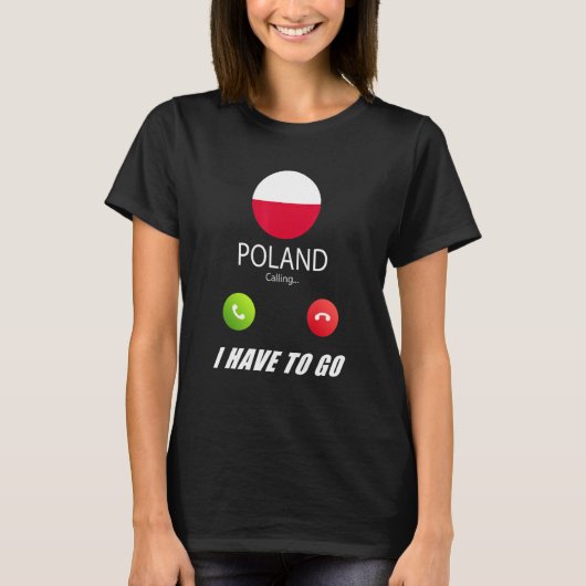 de poolse vlag zuid - polen roept op tot actie t-shirt (Voorkant)