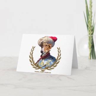De Poolse windhond-Grafiek Gift van het Wenskaart Feestdagen Kaart