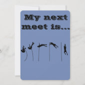 De poolvault ontmoeten bedankkaart (Voorkant)