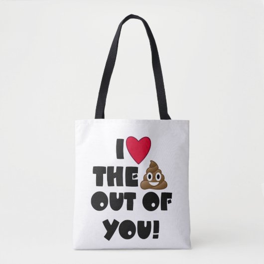 De Poop Emoji Bag horen Tote Bag (Voorkant)