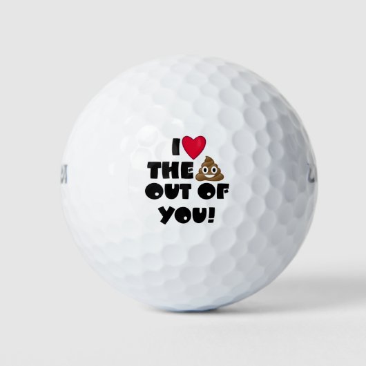 De Poop Emoji Golfballen (Voorkant)
