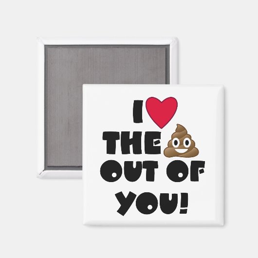 De Poop Emoji Magneet (Voorkant / Achterkant)