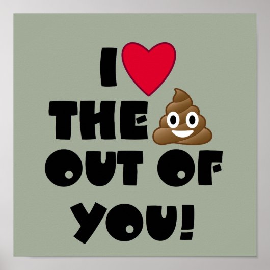 De Poop Emoji Poster (Voorkant)