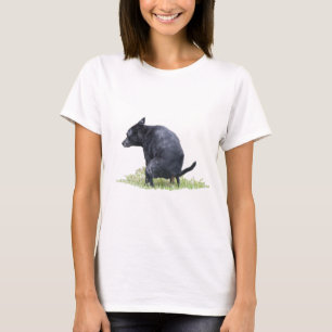 De pooping Dog onderhoudt T-shirt