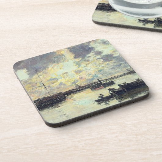 De poort, c.1895 (olie op het paneel) drankjes onderzetter (Linkerzijde)