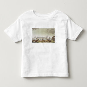 De poort in Batavia met Native Loggers, bord 50 Kinder Shirts