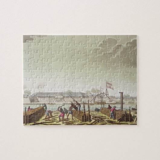 De poort in Batavia met Native Loggers, bord 50 Legpuzzel (Horizontaal)