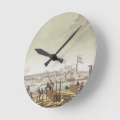 De poort in Batavia met Native Loggers, bord 50 Ronde Klok (Hoek)
