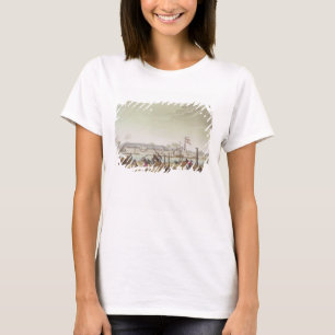 De poort in Batavia met Native Loggers, bord 50 T-shirt