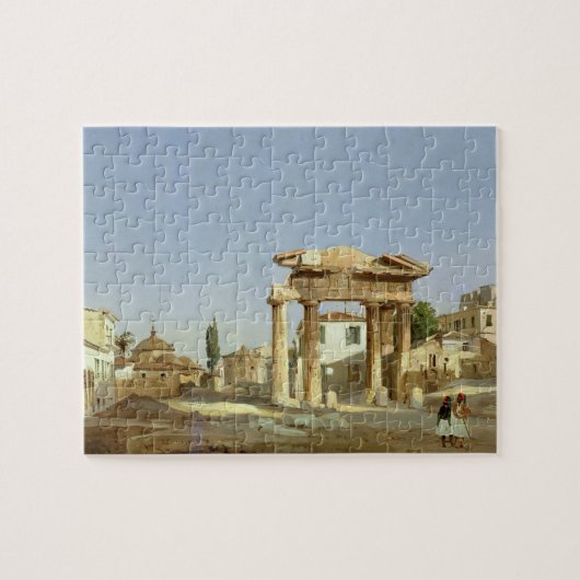 De poort van Agora in Athene, 1843 Legpuzzel (Horizontaal)