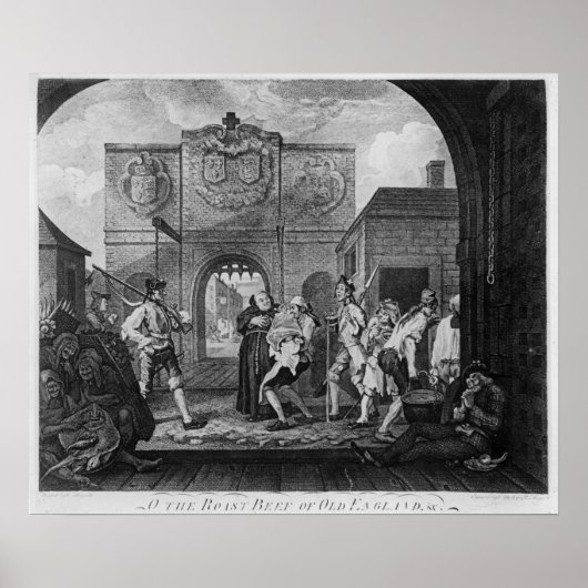 De poort van Calais of van het Roast Beef Poster (Voorkant)