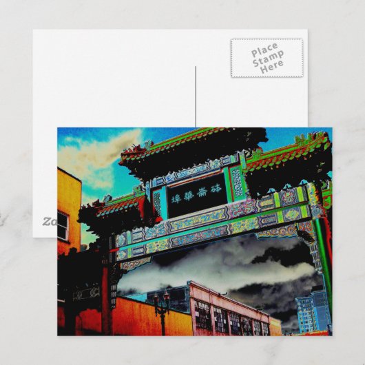 De Poort van de Chinatown Briefkaart (Voorkant / Achterkant)