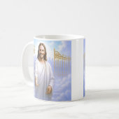 De poort van de hemel Jezus Koffiemok (Voorkant links)