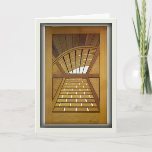 De Poort van de Tuin van Woodworks van Prowell Kaart (Voorkant)