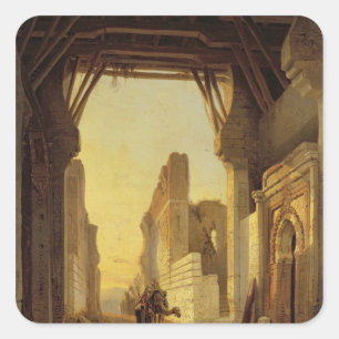 De poorten van El Geber in Marokko Vierkante Sticker