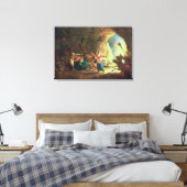 De poorten van Hades Canvas Afdruk (Insitu (Slaapkamer))