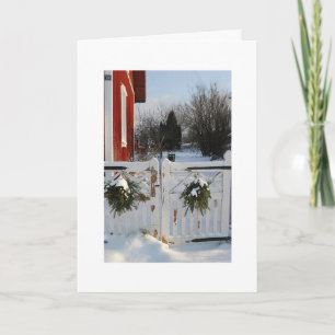 DE POORTEN VAN KERSTMIS-OVER DE MIJLEN FEESTDAGEN KAART