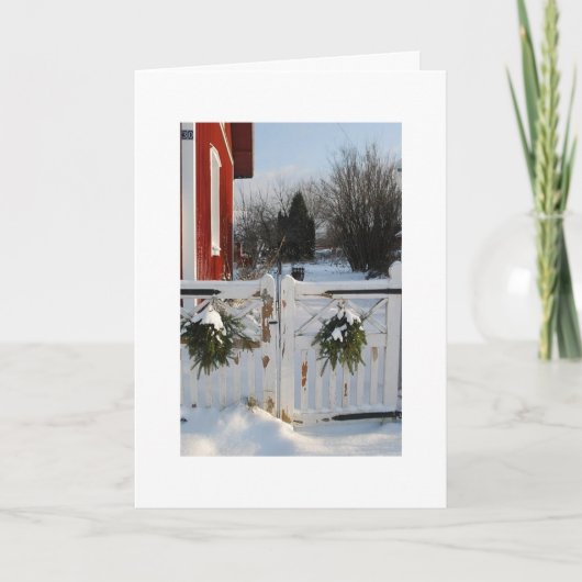 DE POORTEN VAN KERSTMIS-OVER DE MIJLEN FEESTDAGEN KAART (Voorkant)