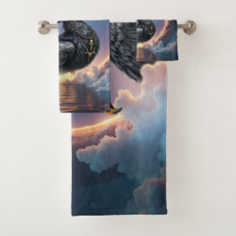 De Poortwachter – Fantasie vogel Bad Handdoek