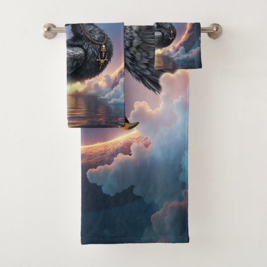 De Poortwachter – Fantasie vogel Bad Handdoek (Insitu)