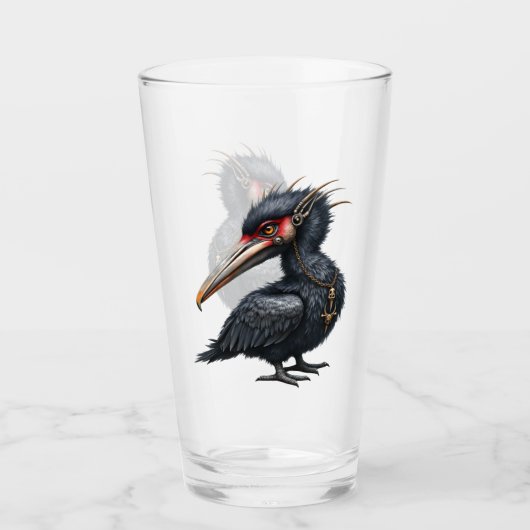 De Poortwachter – Fantasie vogel Glas (Voorkant)