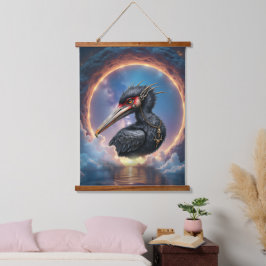 De Poortwachter – Fantasie vogel Hangend Wandkleed