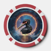 De Poortwachter – Fantasie vogel Poker Chips (Achterkant)