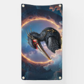 De Poortwachter – Fantasie vogel Spandoek (Verticaal)