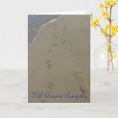 De poot drukt sympathiekaart kaart (Gele Bloem)