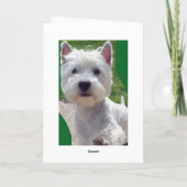 De poot omhoog 'Hello van de Kaart van de Groeten (Achterkant)