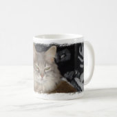 de poot van de kat koffiemok (Voorkant rechts)