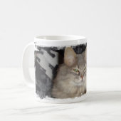 de poot van de kat koffiemok (Voorkant links)